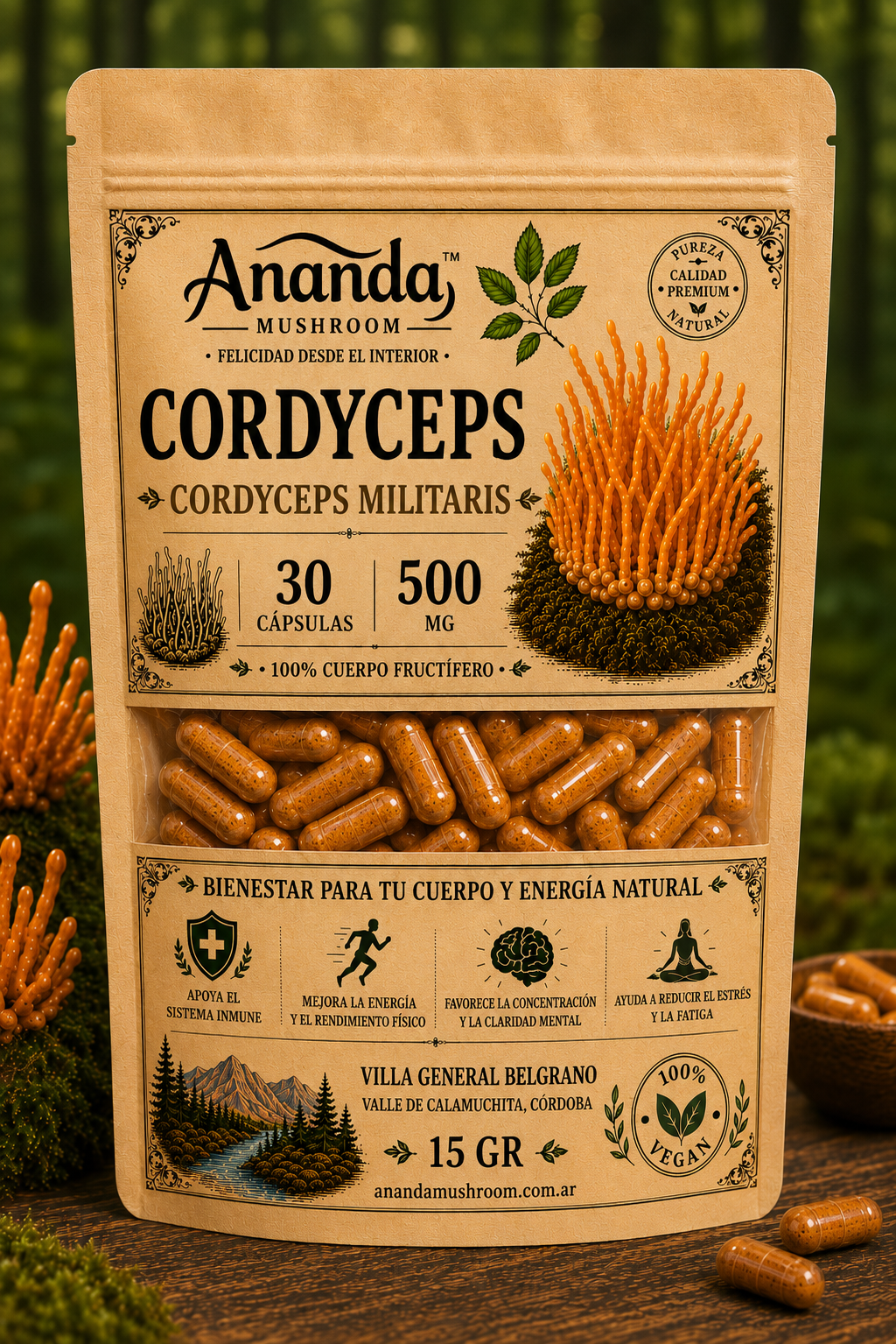 Cordyceps en capsulas