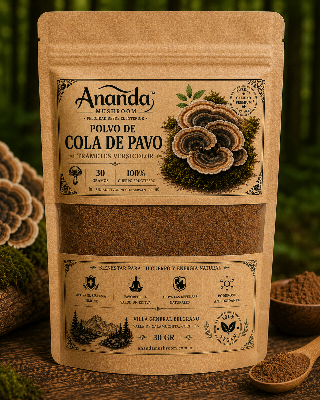 Cola de Pavo en polvo