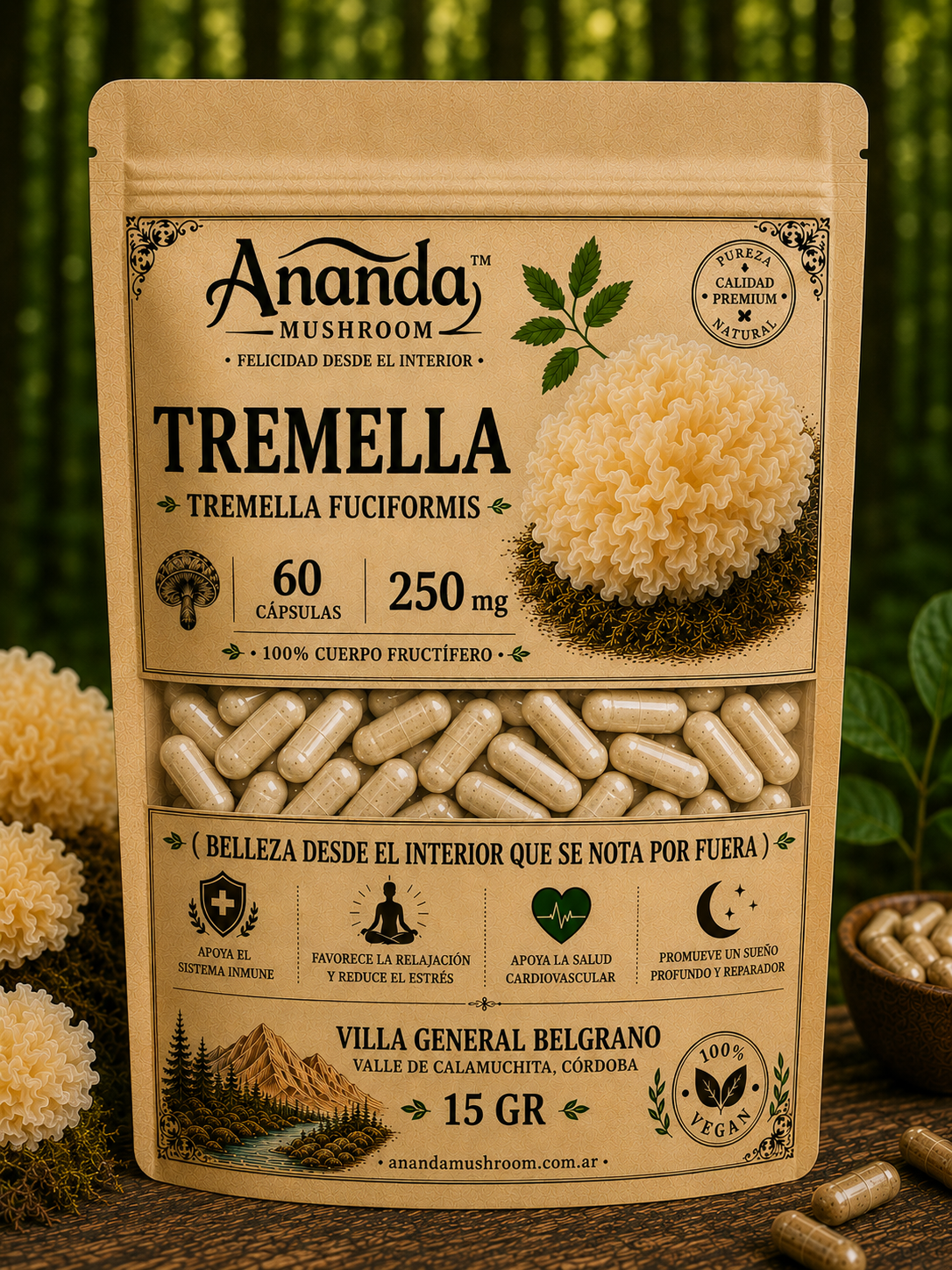 Tremella en capsulas